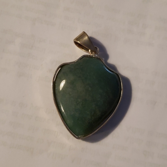 Vintage Green Agate charm - Picture 2 of 3